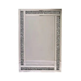 Decorative Silver Sparkle Bathroom Mirror